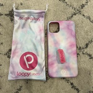 Loopy Case for iPhone 11 Pro Max in pastel tie-dye